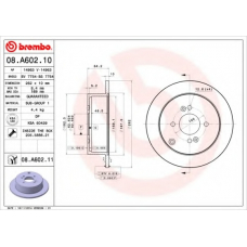 08.A602.10 BREMBO Тормозной диск