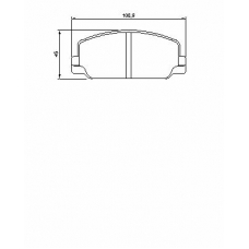 0 986 462 591 BOSCH Комплект тормозных колодок, дисковый тормоз