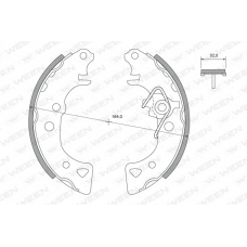 152-2323 WEEN Комплект тормозных колодок
