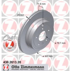 430.2613.20 ZIMMERMANN Тормозной диск