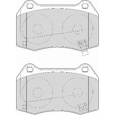 FD6987A NECTO Комплект тормозных колодок, дисковый тормоз