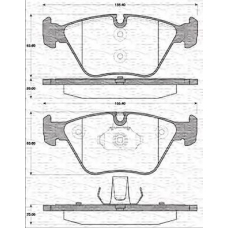 363702161243 MAGNETI MARELLI Комплект тормозных колодок, дисковый тормоз