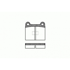 2017.20 ROADHOUSE Комплект тормозных колодок, дисковый тормоз