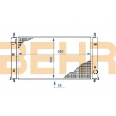 2109757 BEHR Radiator