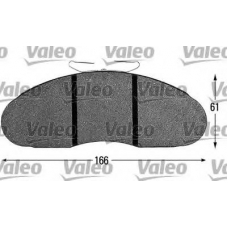 541611 VALEO Комплект тормозных колодок, дисковый тормоз
