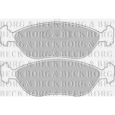 BBP1188 BORG & BECK Комплект тормозных колодок, дисковый тормоз