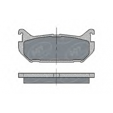 SP 197 PR SCT Комплект тормозных колодок, дисковый тормоз