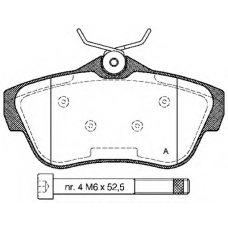 BPA1299.00 OPEN PARTS Комплект тормозных колодок, дисковый тормоз