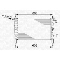 350213831000 MAGNETI MARELLI Радиатор, охлаждение двигателя