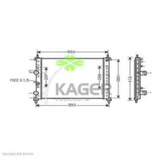 31-0417 KAGER Радиатор, охлаждение двигателя