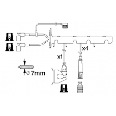 0 986 356 325 BOSCH Комплект проводов зажигания