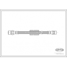 19018916 CORTECO Тормозной шланг