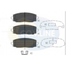 CBP36008 COMLINE Комплект тормозных колодок, дисковый тормоз