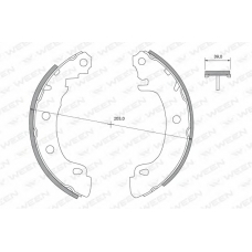 152-2406 WEEN Комплект тормозных колодок