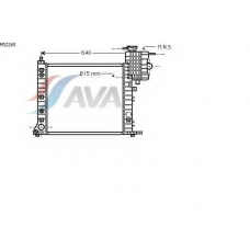 MS2265 AVA Радиатор, охлаждение двигателя