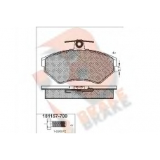 RB1157-700 R BRAKE Комплект тормозных колодок, дисковый тормоз