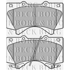 BBP2249 BORG & BECK Комплект тормозных колодок, дисковый тормоз