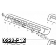 0222-P12 FEBEST Осевой шарнир, рулевая тяга