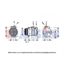 852579N AKS DASIS Компрессор, кондиционер