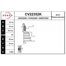 CV22352K EAI Шарнирный комплект, приводной вал