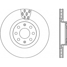 BDA2259.20 OPEN PARTS Тормозной диск