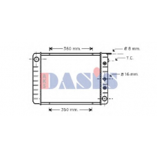 220600N AKS DASIS Радиатор, охлаждение двигателя