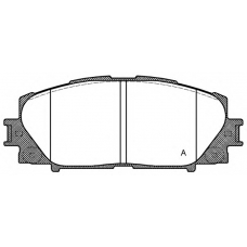 BPA1224.00 OPEN PARTS Комплект тормозных колодок, дисковый тормоз