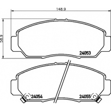 8DB 355 010-981 HELLA PAGID Комплект тормозных колодок, дисковый тормоз