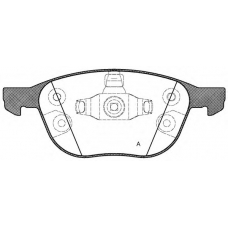 BPA1082.30 OPEN PARTS Комплект тормозных колодок, дисковый тормоз