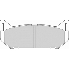 FD6649A NECTO Комплект тормозных колодок, дисковый тормоз