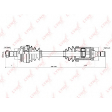 CD1415 LYNX Cd-1415 привод в сборе передний l bmw x5 (e53) 3.0-4.4 00-06