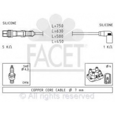 4.9723 FACET Комплект проводов зажигания