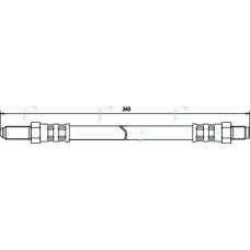 HOS3450 APEC Тормозной шланг