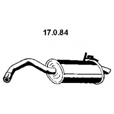 17.0.84 EBERSPACHER Глушитель выхлопных газов конечный