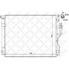 10-45695-SX STELLOX Конденсатор, кондиционер