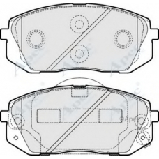 PAD1617 APEC Комплект тормозных колодок, дисковый тормоз