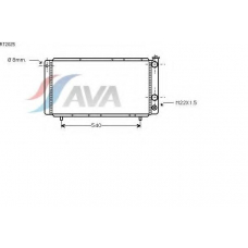 RT2025 AVA Радиатор, охлаждение двигателя
