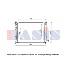 560070N AKS DASIS Радиатор, охлаждение двигателя
