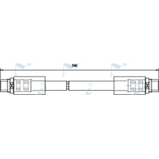 HOS3701 APEC Тормозной шланг