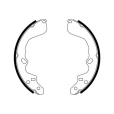 8DB 355 000-491 HELLA PAGID Комплект тормозных колодок