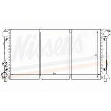 64001 NISSENS Радиатор, охлаждение двигателя