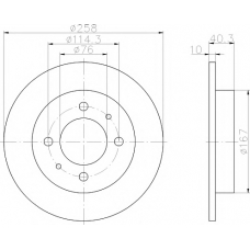 8DD 355 118-111 HELLA PAGID Тормозной диск