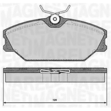 363916060377 MAGNETI MARELLI Комплект тормозных колодок, дисковый тормоз