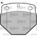 541609 VALEO Комплект тормозных колодок, дисковый тормоз