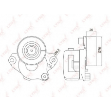 PT-3020 LYNX Ролик руч.ремня mercedes w203,