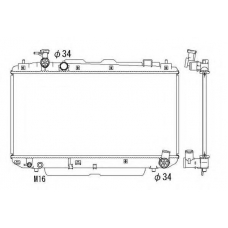 53324 NRF Радиатор, охлаждение двигателя