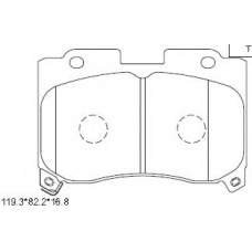 KD2762 ASIMCO Комплект тормозных колодок, дисковый тормоз