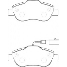 FD7279A NECTO Комплект тормозных колодок, дисковый тормоз