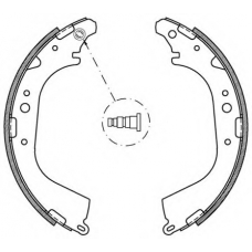 BSA2175.00 OPEN PARTS Комплект тормозных колодок