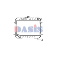 070550N AKS DASIS Радиатор, охлаждение двигателя